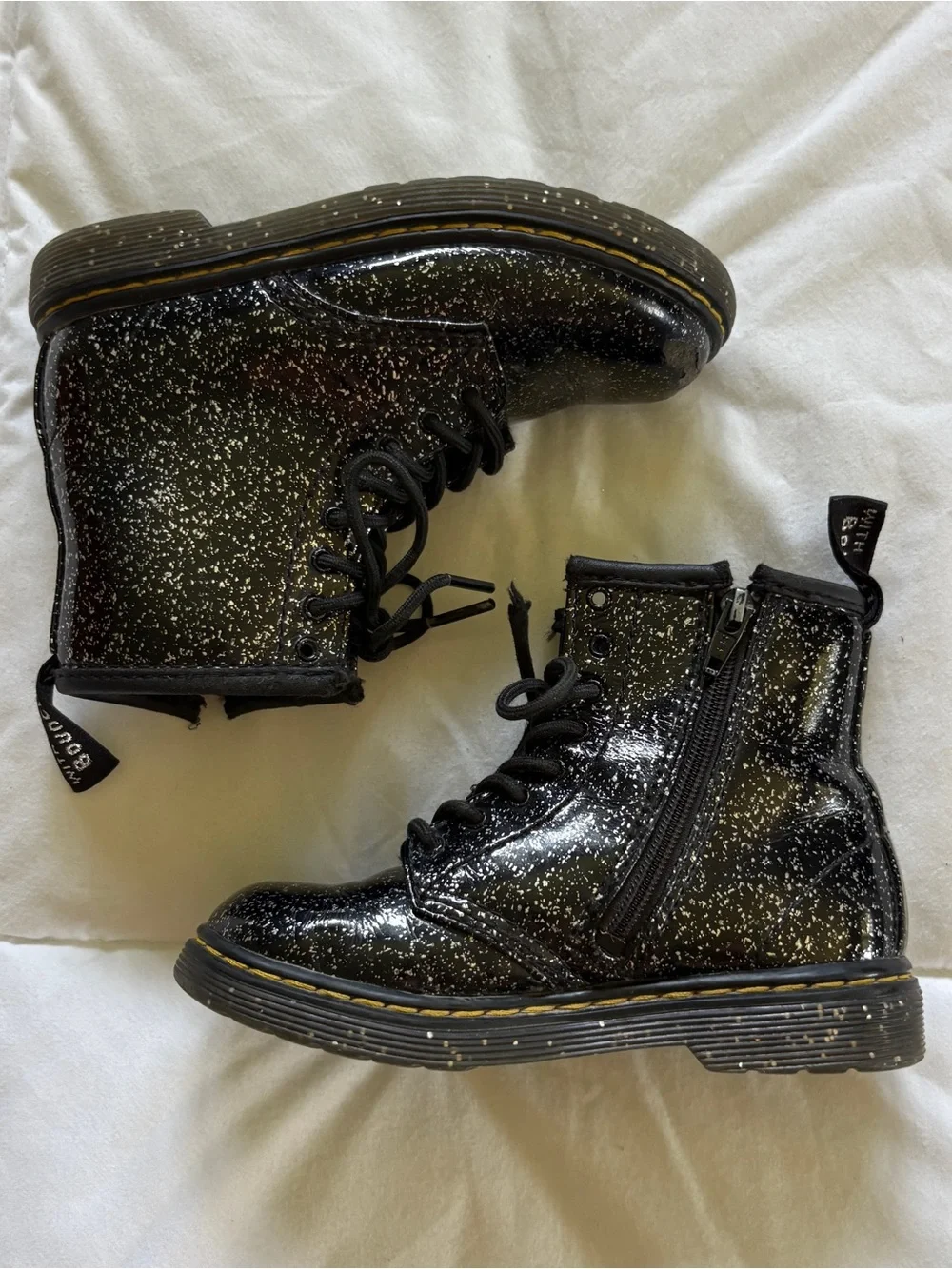 Kids Dr Marten Sparkly Boots